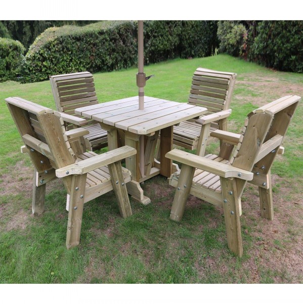 CVF Ergo 4 Seat Table Set 4 x Chairs | Cambers Country Store